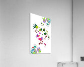 Abstract Doodle Cute Birds Acrylic Print