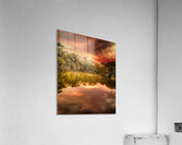 Fiery Sunset Over Tranquil Waters Acrylic Print