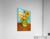 Elegant Post-Impressionist Sunflower Wall Art Acrylic Print