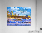 STORMY WAVES  SCRIPTURE Acrylic Print