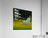 Cat in Greenery with Fireflies Acrylic Print