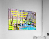 SPLASHING BROOK SCRIPTURE Acrylic Print