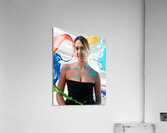 Rainbow Paint Splash Acrylic Print