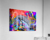 Dolphin Color Splash  Acrylic Print