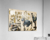 Vintage Georgia Tech Yellow Jackets Football Players Art Acrylic Print