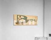 Early 1900s Baseball Player and Word Art Acrylic Print