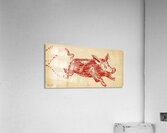 1930s Arkansas Razorback Cartoon Art Acrylic Print