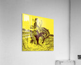 Vintage Wyoming Cowboy Art Acrylic Print