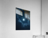 Full Moon in Starry Night Sky – Serene Lunar Landscape Acrylic Print