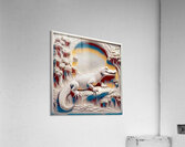  ALBINO 3D GATOR......VELVET ABSTRACT Acrylic Print