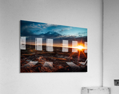 Red Sunset over Drumheller Hi Res   A3 Acrylic Print