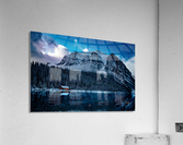 Pink Sunrise on Lake Louise Hi Res   A3 Acrylic Print