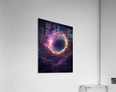 Celestial Energy Vortex – Surreal Cosmic Wormhole in Deep Space Acrylic Print