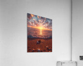 Serene Sunset Beach Scene with Seashells and Gentle Waves – Calming Ocean Wall Art Acrylic Print