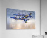 Blue Angels in Belly to Belly Aerial Formation Acrylic Print