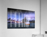 Snowy Hamnoy Norwegian Fishing Village Acrylic Print