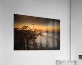 Maine Lighthouse at Sunset Acrylic Print
