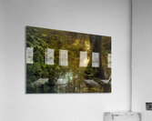 Serene Cypress Forest Sunrise Reflection Acrylic Print