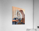 IMG 4233 Mountain man getting a hug by a grizzly Acrylic Print