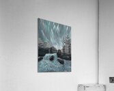 IMG 4227 Northern lights over the river Acrylic Print