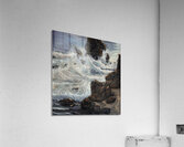 IMG 4137 rough white water sea Acrylic Print