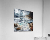 Swirling waves seascape Acrylic Print