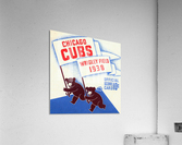 1938 Chicago Cubs Scorecard Art  Acrylic Print