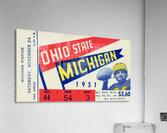 1951 Ohio State at Michigan Football Ticket Print Acrylic Print