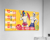 1955 USC vs. Notre Dame Football Ticket Art  Acrylic Print