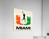 1974 Miami Hurricanes Football Art Acrylic Print