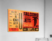 1972 Atlanta Falcons vs. New York Jets Ticket Art Acrylic Print