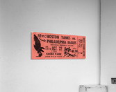 1944 Boston Yanks vs. Philadelphia Eagles Ticket Art Acrylic Print