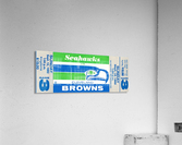 1982 Cleveland Browns vs. Seattle Seahawks Ticket Art Acrylic Print