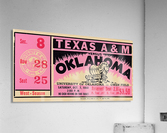 1950_College_Football_Oklahoma vs. Texas A&M_Owen Field_Row One Brand Ticket Stub Acrylic Print