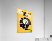 1968 Pittsburgh Football Helmet Art Acrylic Print