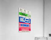 1977 Baylor Bears vs. Nebraska Cornhuskers Ticket Art  Acrylic Print