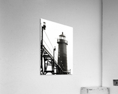 Lighthouse in Black and White  Acrylic Print