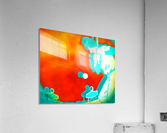 Baseball Sunset Art Watercolor Style Sports Art Print Acrylic Print