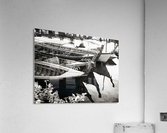 Thai Boats in Black and White  Acrylic Print