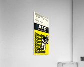 1974 Pittsburgh Steelers vs. Buffalo Bills Ticket Art Acrylic Print