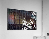 Black and White Football Art_Vintage NFL Pittsburgh Steelers Art Row One Brand Acrylic Print