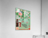 1967 Coke NFL Bottle Cap Ad  Acrylic Print