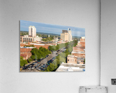 Broad Street Downtown Augusta GA Aerial View 8259  Acrylic Print