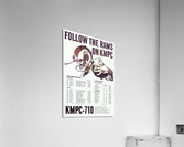 1960 vintage radio ads kmpc radio los angeles radio station follow the rams Acrylic Print