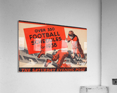 1938 Saturday Evening Post Football Schedule Art Acrylic Print