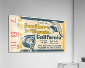 1962_College Football Ticket Stub_USC Trojans vs. Cal Bears_Los Angeles Coliseum Tickets_Row One Art Acrylic Print