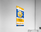 1984PittsburghPanthersRetroFootballHelmetTicketStubVintageArtRowOneBrand Acrylic Print