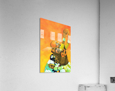 cleveland browns watercolor poster retro sports art reproductions metal signs football prints wood Acrylic Print