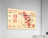 1949 south carolina gamecocks palmetto bowl ticket stub wall art metal sign wood prints Acrylic Print