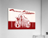 norman oklahoma university college wall art row one ou Acrylic Print